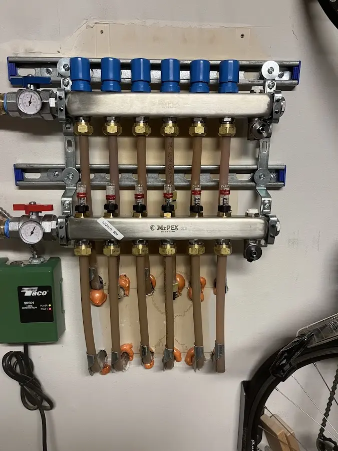 Plumber performing Gas Line Installation at a residential property in College Station